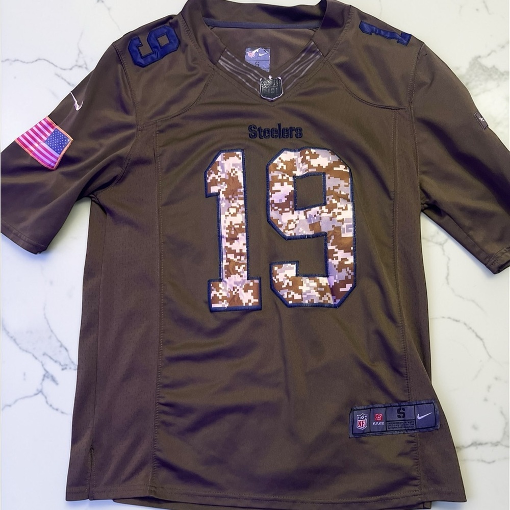 Smith-Schuster Brown Nike Steelers Jersey - Picture 1 of 2